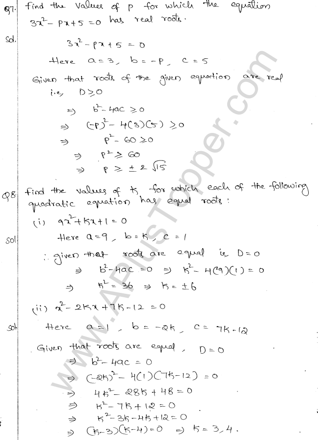 ML Aggarwal ICSE Solutions for Class 10 Maths Chapter 6 Quadratic Equations in One Variable Q6.32