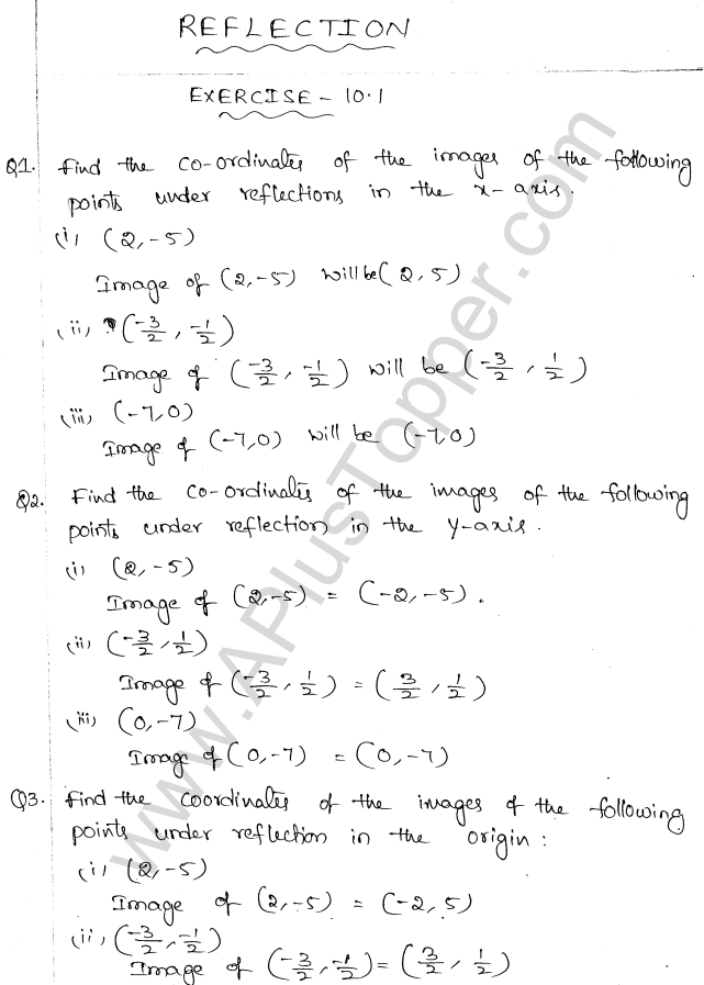 ML Aggarwal ICSE Solutions for Class 10 Maths Chapter 10 Reflection Q1.1
