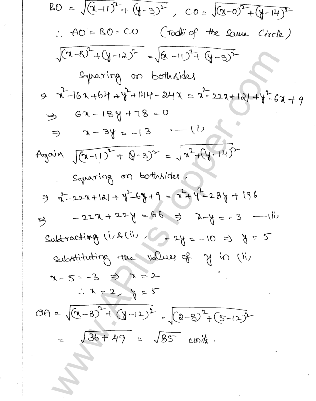 ML Aggarwal ICSE Solutions for Class 10 Maths Chapter 11 Section Formula Q1.12