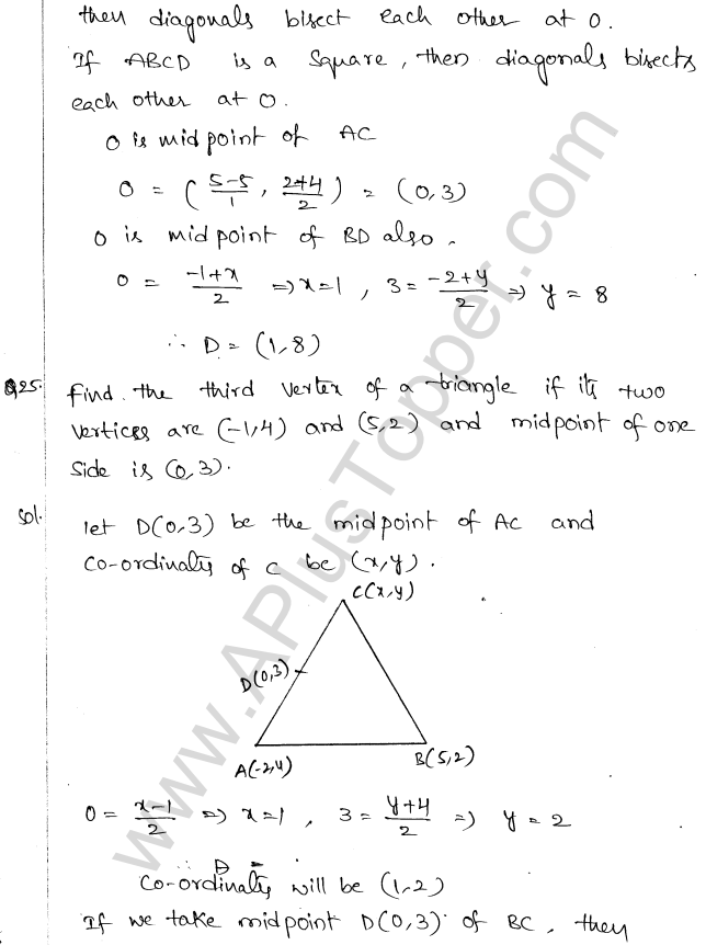 ML Aggarwal ICSE Solutions for Class 10 Maths Chapter 11 Section Formula Q1.28