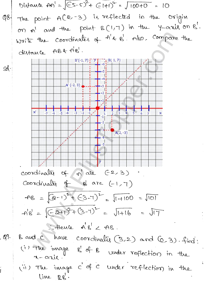 ML Aggarwal ICSE Solutions for Class 10 Maths Chapter 11 Section Formula Q1.3