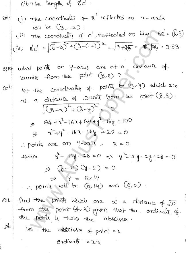 ML Aggarwal ICSE Solutions for Class 10 Maths Chapter 11 Section Formula Q1.4