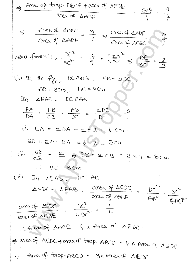 ML Aggarwal ICSE Solutions for Class 10 Maths Chapter 14 Similarity Q1.16