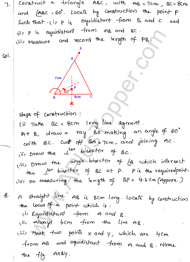 ML Aggarwal ICSE Solutions for Class 10 Maths Chapter 15 Locus Q1.11