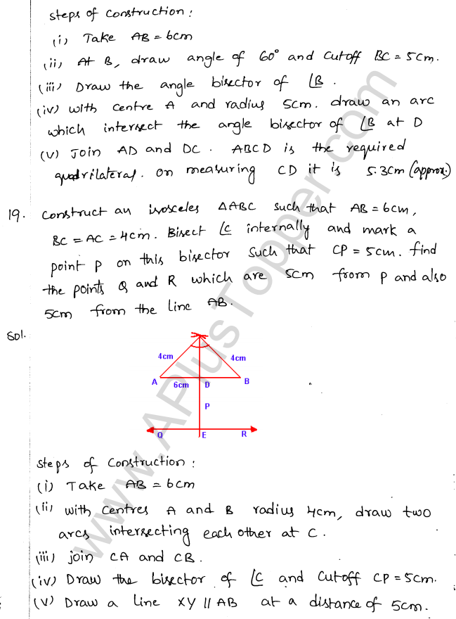ML Aggarwal ICSE Solutions for Class 10 Maths Chapter 15 Locus Q1.21