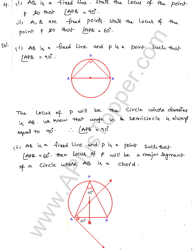 ML Aggarwal ICSE Solutions for Class 10 Maths Chapter 15 Locus Q1.3