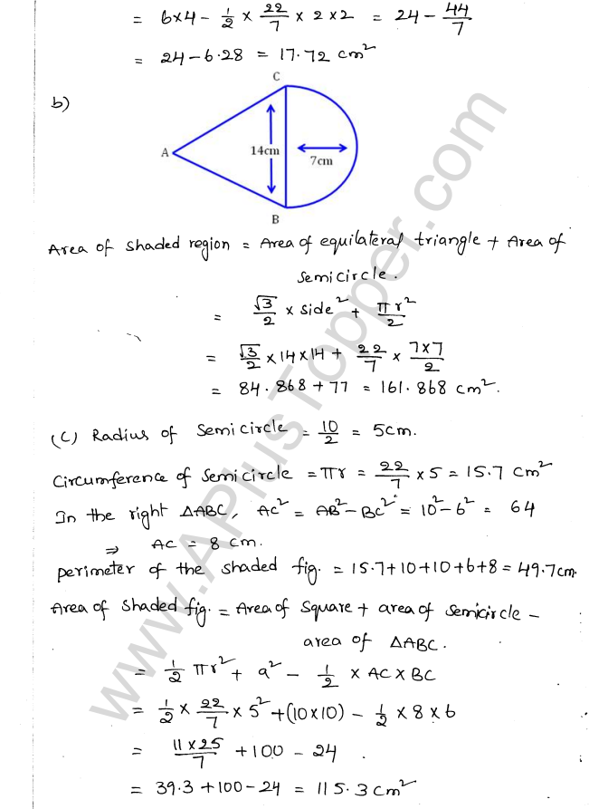 ML Aggarwal ICSE Solutions for Class 10 Maths Chapter 18 Mensuration Q1.10