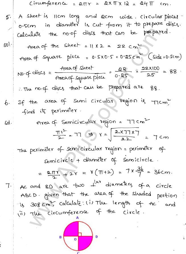 ML Aggarwal ICSE Solutions for Class 10 Maths Chapter 18 Mensuration Q1.2