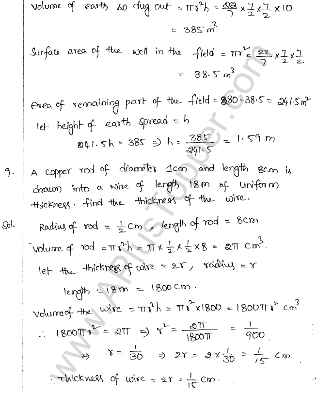 ML Aggarwal ICSE Solutions for Class 10 Maths Chapter 18 Mensuration Q1.37