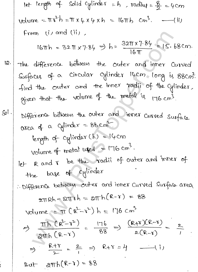 ML Aggarwal ICSE Solutions for Class 10 Maths Chapter 18 Mensuration Q1.39