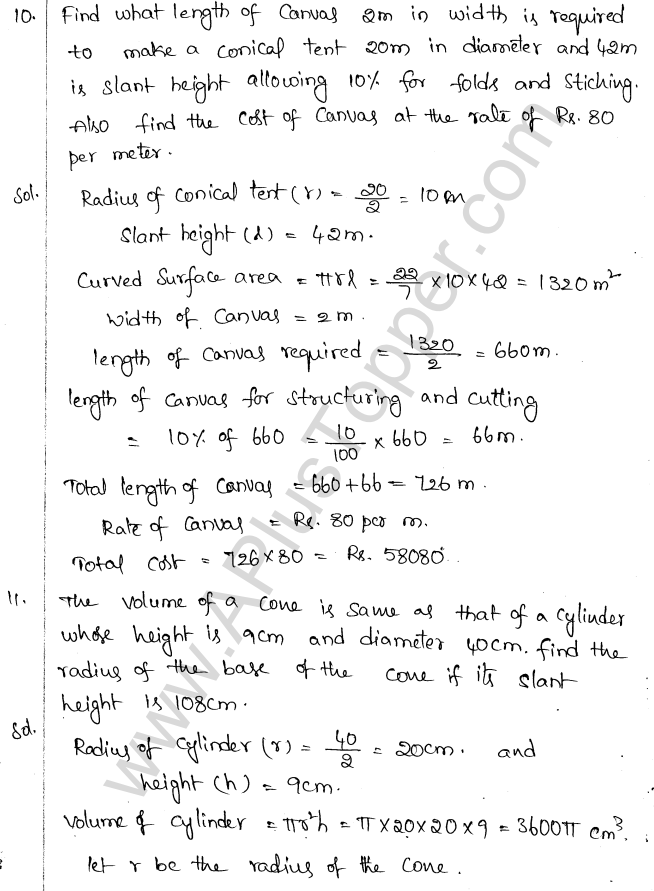 ML Aggarwal ICSE Solutions for Class 10 Maths Chapter 18 Mensuration Q1.48