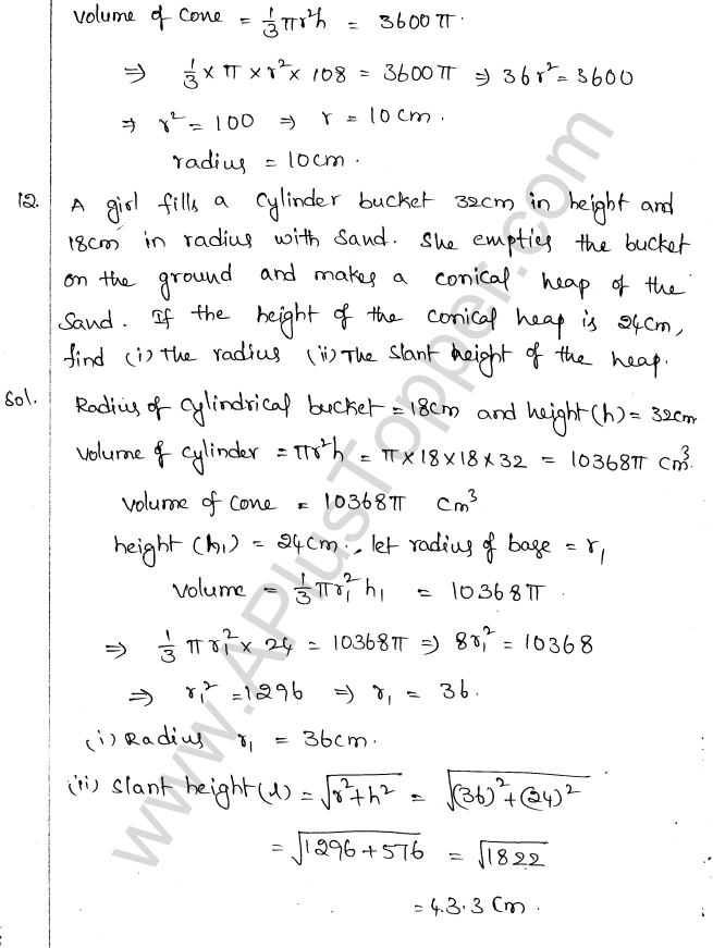 ML Aggarwal ICSE Solutions for Class 10 Maths Chapter 18 Mensuration Q1.49