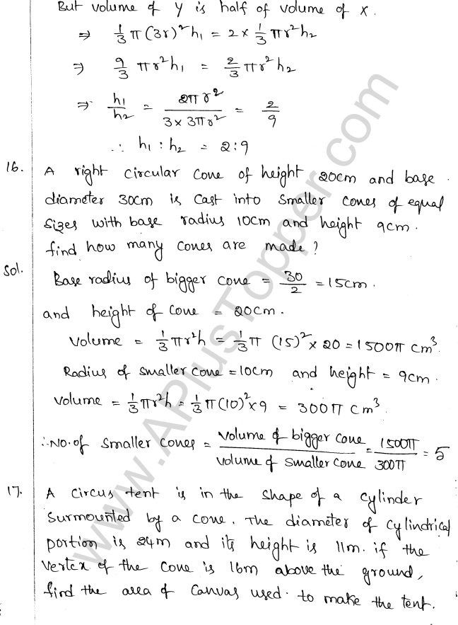 ML Aggarwal ICSE Solutions for Class 10 Maths Chapter 18 Mensuration Q1.52