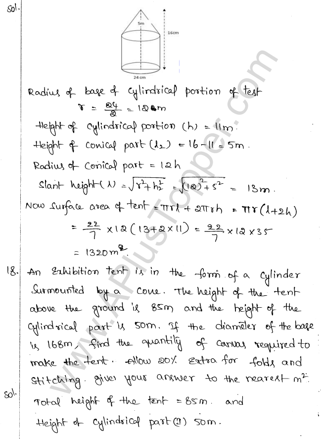 ML Aggarwal ICSE Solutions for Class 10 Maths Chapter 18 Mensuration Q1.53