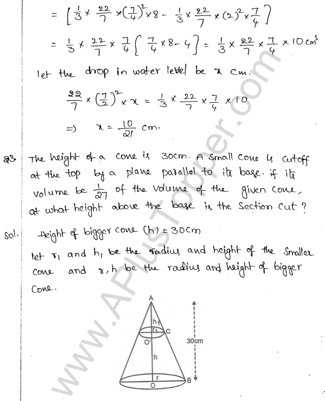 ML Aggarwal ICSE Solutions for Class 10 Maths Chapter 18 Mensuration Q1.59