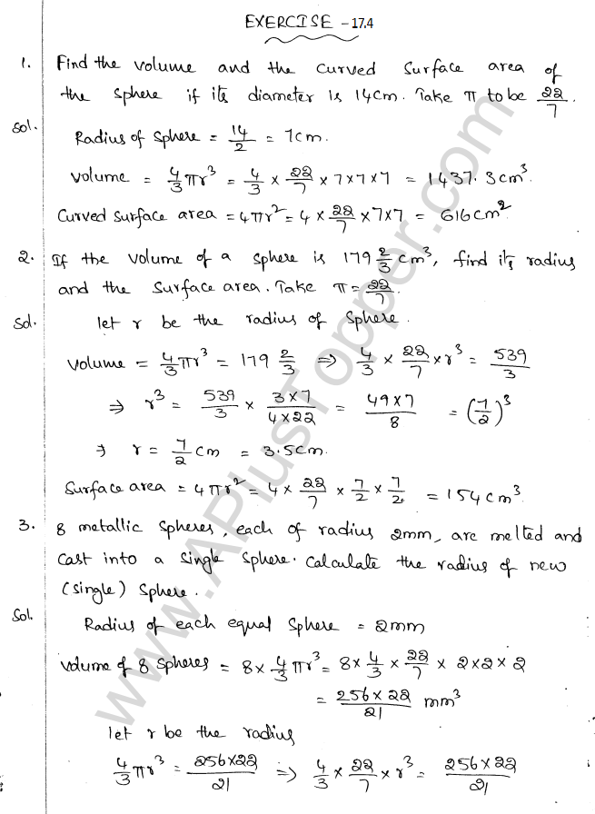 ML Aggarwal ICSE Solutions for Class 10 Maths Chapter 18 Mensuration Q1.62