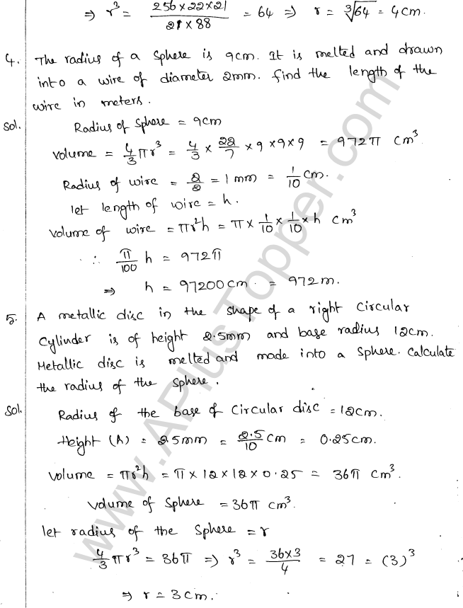 ML Aggarwal ICSE Solutions for Class 10 Maths Chapter 18 Mensuration Q1.63