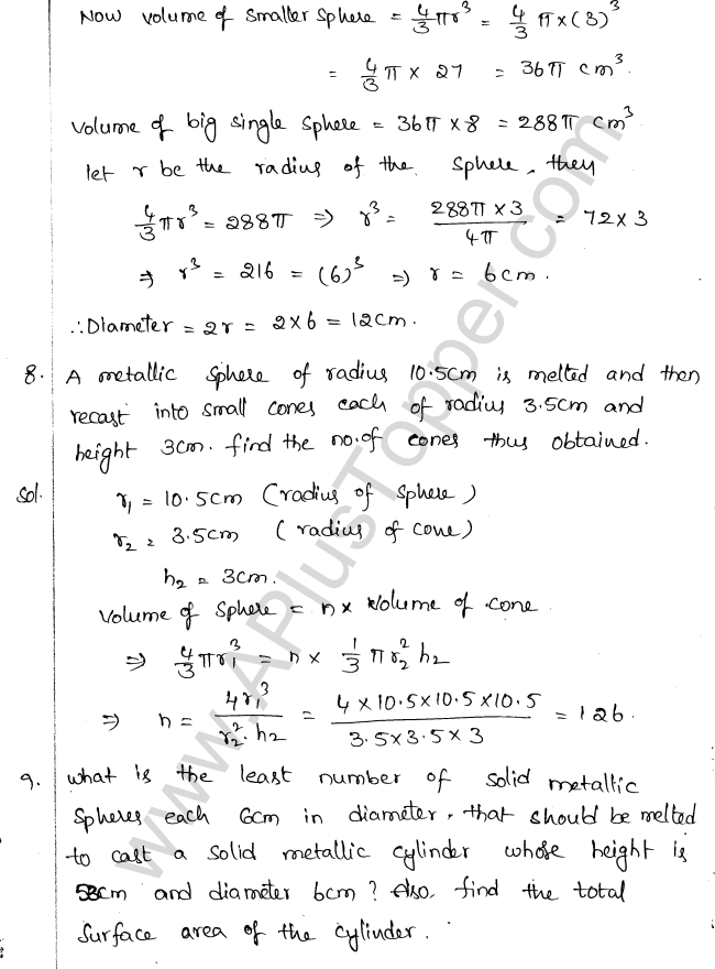 ML Aggarwal ICSE Solutions for Class 10 Maths Chapter 18 Mensuration Q1.65