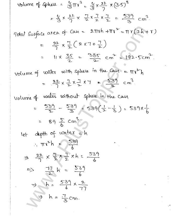 ML Aggarwal ICSE Solutions for Class 10 Maths Chapter 18 Mensuration Q1.71