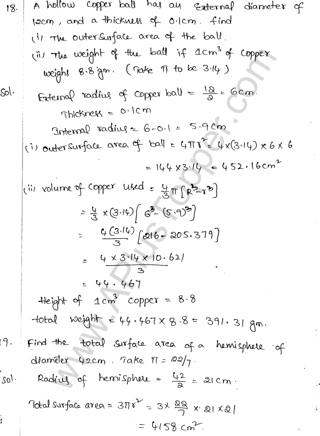ML Aggarwal ICSE Solutions for Class 10 Maths Chapter 18 Mensuration Q1.75
