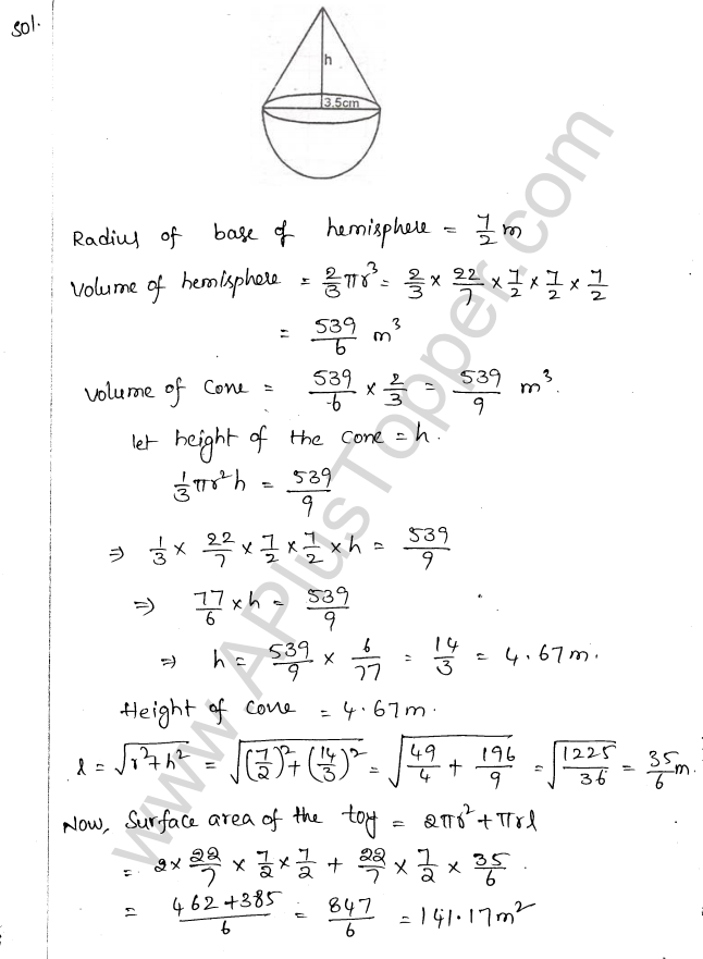 ML Aggarwal ICSE Solutions for Class 10 Maths Chapter 18 Mensuration Q1.79