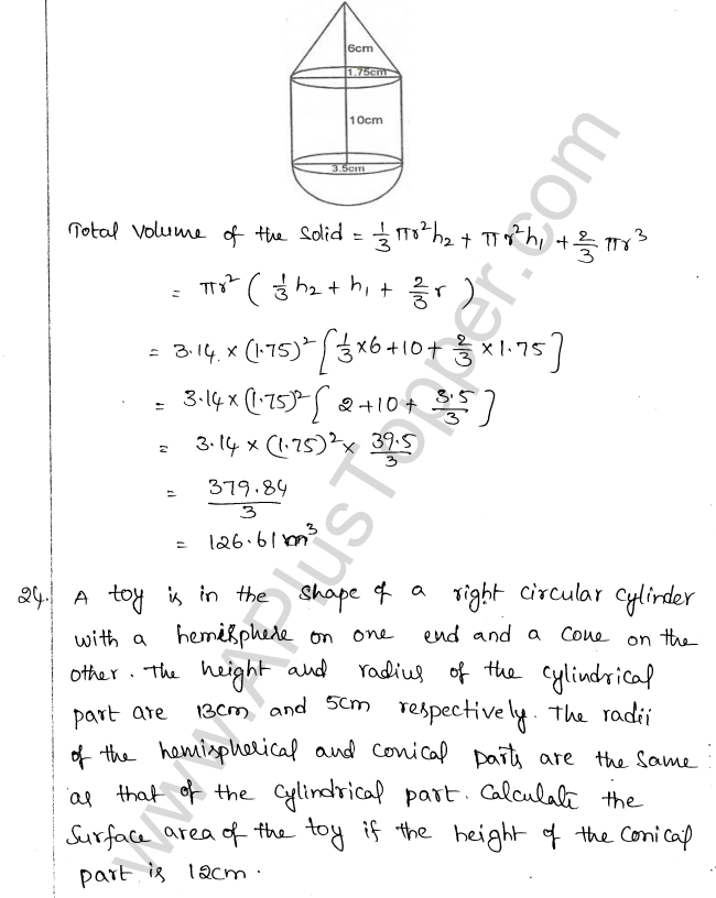 ML Aggarwal ICSE Solutions for Class 10 Maths Chapter 18 Mensuration Q1.81