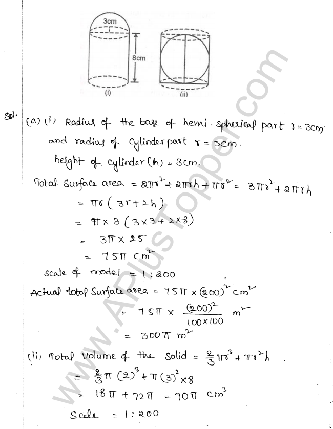 ML Aggarwal ICSE Solutions for Class 10 Maths Chapter 18 Mensuration Q1.83
