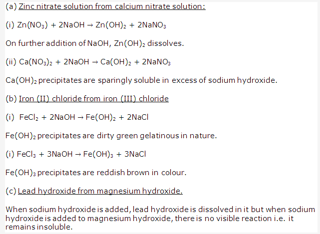 Frank ICSE Solutions for Class 10 Chemistry - Analytical Chemistry 11