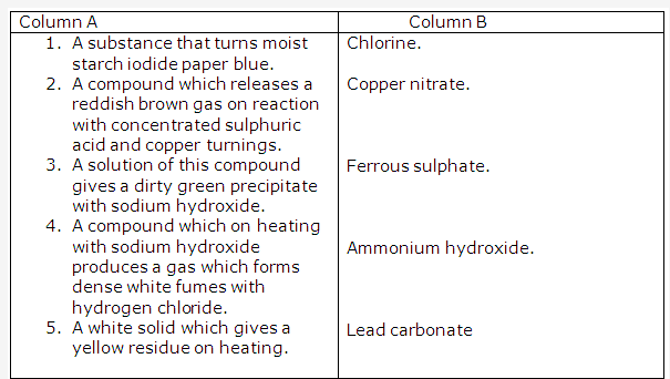 Frank ICSE Solutions for Class 10 Chemistry - Analytical Chemistry 22