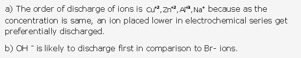 Frank ICSE Solutions for Class 10 Chemistry - Electrolysis 14