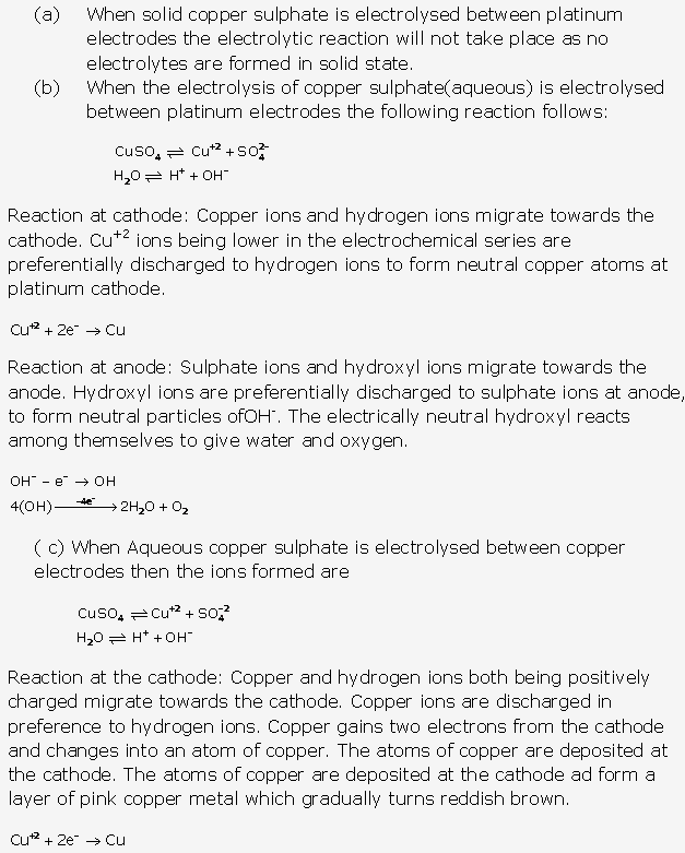 Frank ICSE Solutions for Class 10 Chemistry - Electrolysis 6