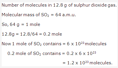 Frank ICSE Solutions for Class 10 Chemistry - Mole Concept And Stoichiometry 10