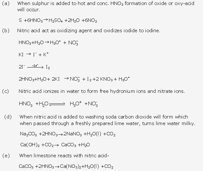 Frank ICSE Solutions for Class 10 Chemistry - Nitric acid 18
