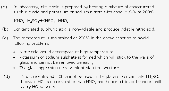 Frank ICSE Solutions for Class 10 Chemistry - Nitric acid 4