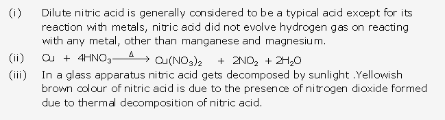 Frank ICSE Solutions for Class 10 Chemistry - Nitric acid 45