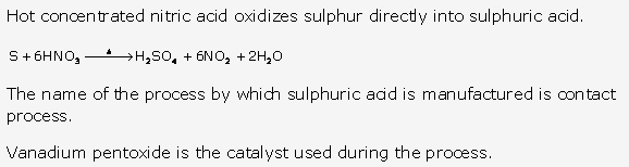 Frank ICSE Solutions for Class 10 Chemistry - Study of Sulphur Compound Sulphuric Acid 30