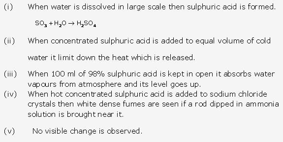 Frank ICSE Solutions for Class 10 Chemistry - Study of Sulphur Compound Sulphuric Acid 5