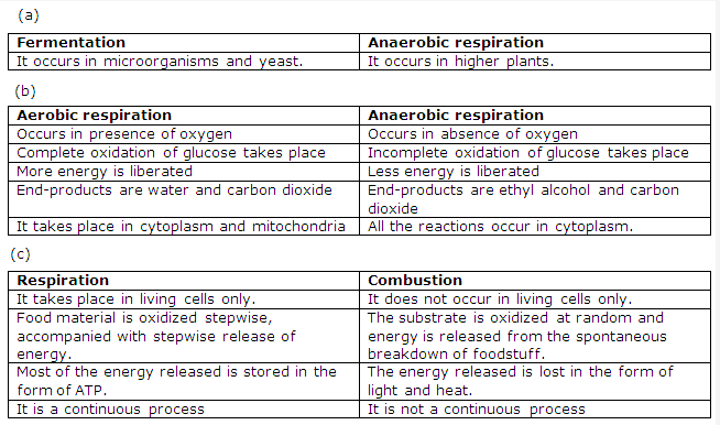 Frank ICSE Solutions for Class 9 Biology - Respiration in Plants 2