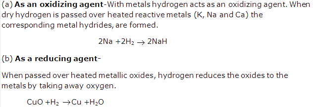 Frank ICSE Solutions for Class 9 Chemistry - Study of the First Element - Hydrogen 15