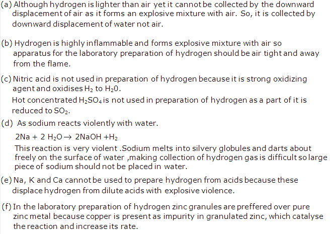 Frank ICSE Solutions for Class 9 Chemistry - Study of the First Element - Hydrogen 9