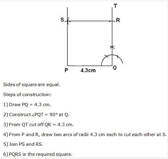 Frank ICSE Solutions for Class 9 Maths - Constructions of Quadrilaterals 15