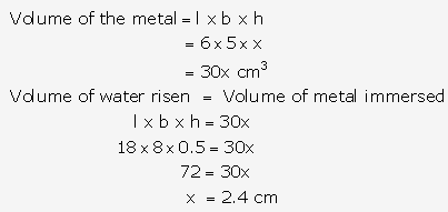 Frank ICSE Solutions for Class 9 Maths - Surface Areas and Volume of Solids 19