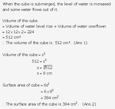 Frank ICSE Solutions for Class 9 Maths - Surface Areas and Volume of Solids 31