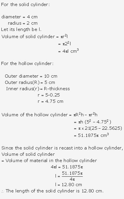 Frank ICSE Solutions for Class 9 Maths - Surface Areas and Volume of Solids 44