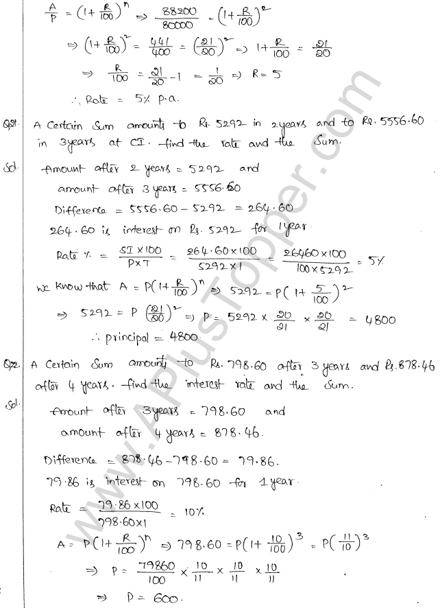 ML Aggarwal ICSE Solutions for Class 10 Maths Chapter 1 Compound Interest Q1.16