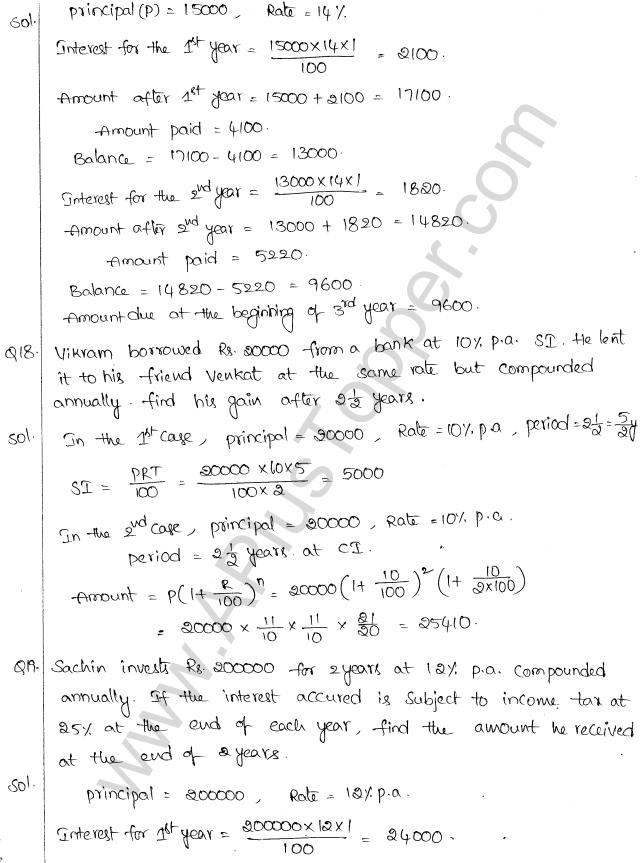 ML Aggarwal ICSE Solutions for Class 10 Maths Chapter 1 Compound Interest Q1.8