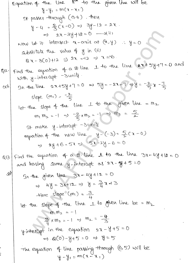 ML Aggarwal ICSE Solutions for Class 10 Maths Chapter 12 Equation of a Straight Line Q1.20