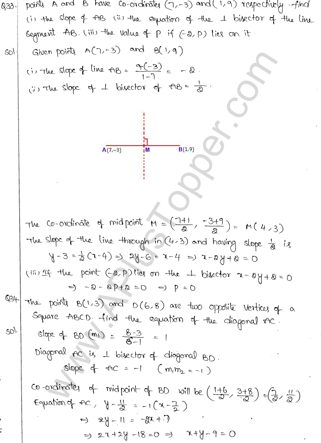 ML Aggarwal ICSE Solutions for Class 10 Maths Chapter 12 Equation of a Straight Line Q1.30