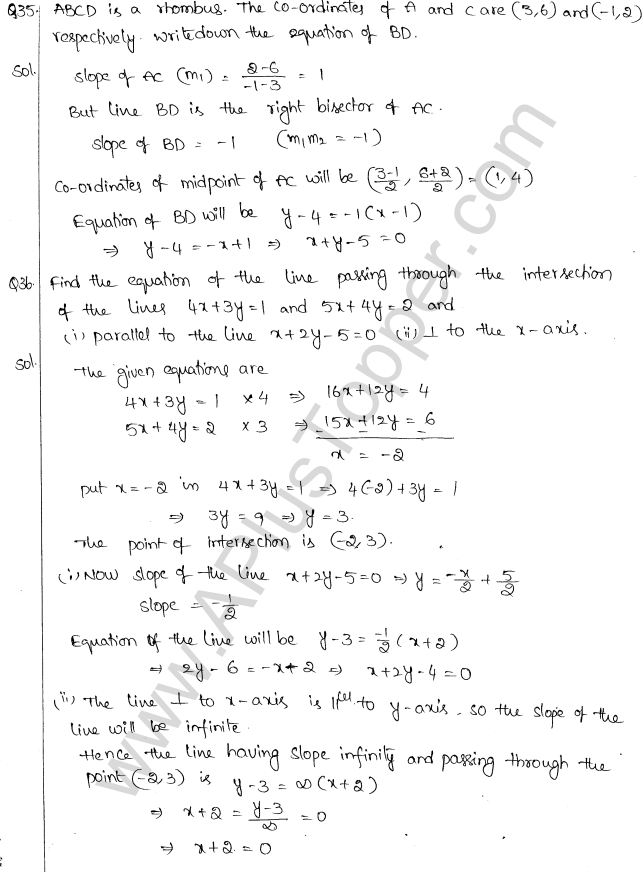 ML Aggarwal ICSE Solutions for Class 10 Maths Chapter 12 Equation of a Straight Line Q1.31