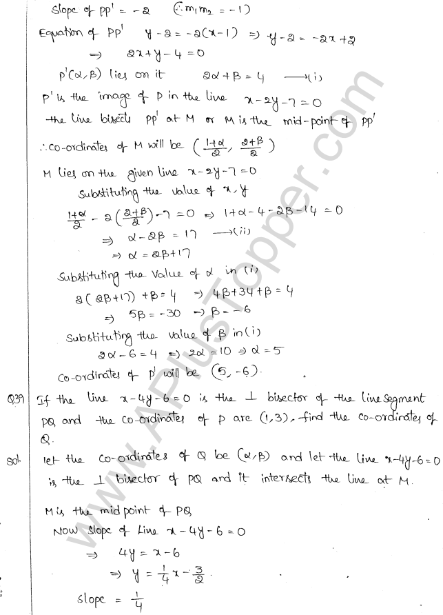 ML Aggarwal ICSE Solutions for Class 10 Maths Chapter 12 Equation of a Straight Line Q1.33